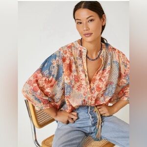 Pilcro Sidney Batwing Blouse